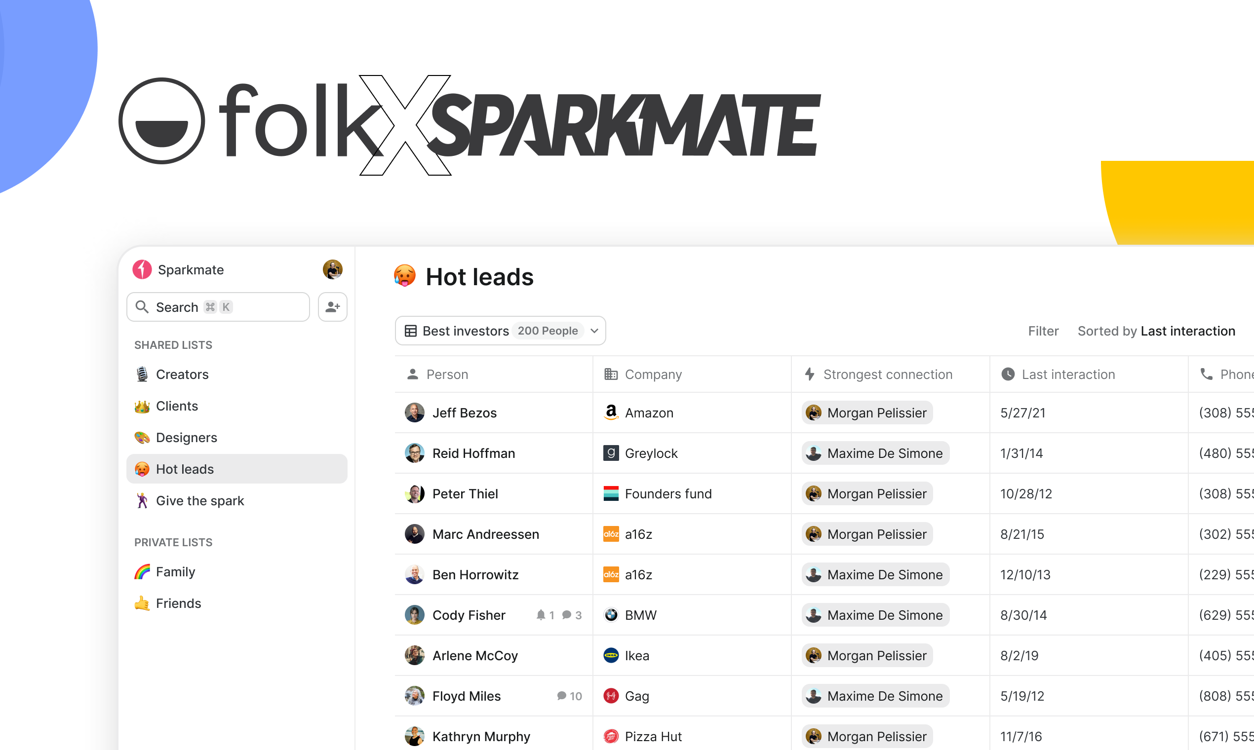 folk partnership with Sparkma