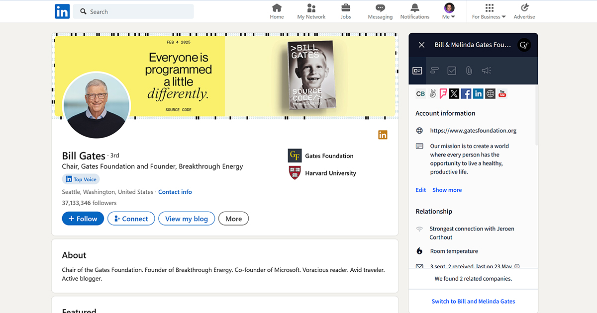 Salesflare Linkedn Plugin