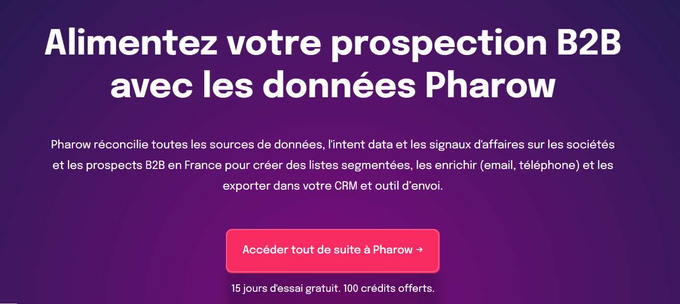 Page d'accueil de Pharow