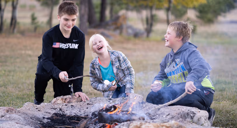 kids at camp ground