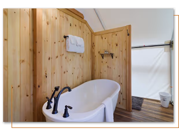 Aspen Grove glamping tent at Buffalo Ridge Camp Resort in Custer, SD