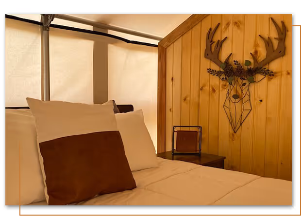 Mountain Mama glamping tent at Buffalo Ridge Camp Resort in Custer, SD