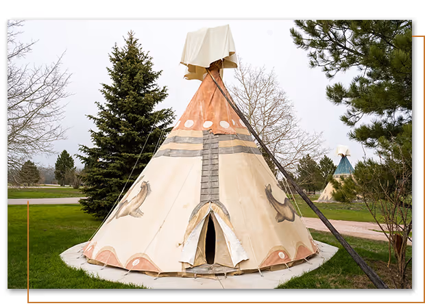 Raven Deluxe Teepee at Buffalo Ridge Camp Resort in Custer, SD