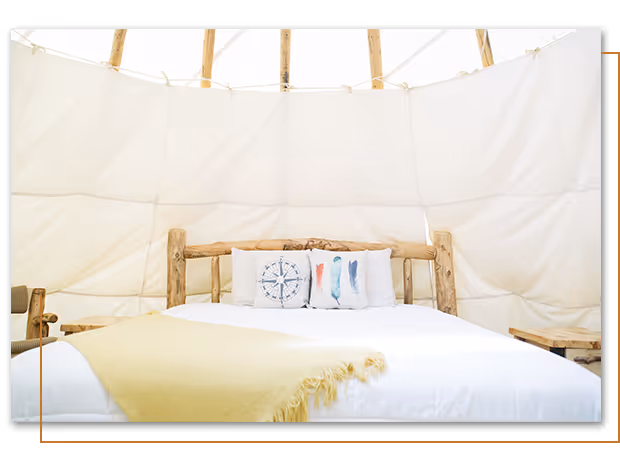 Raven Deluxe Teepee at Buffalo Ridge Camp Resort in Custer, SD