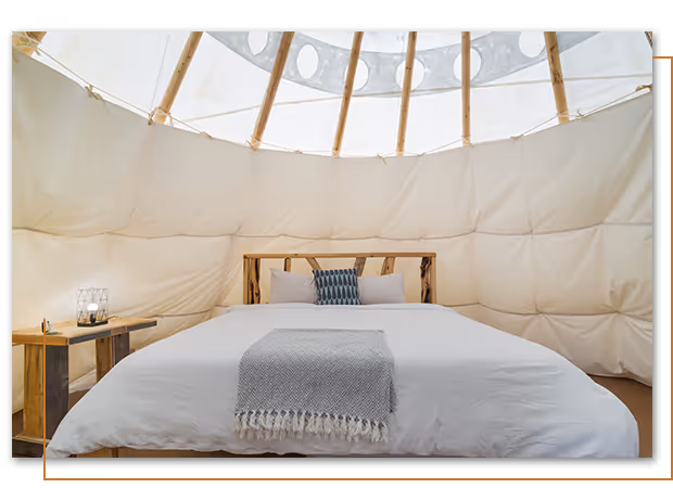 Coyote Deluxe Teepee at Buffalo Ridge Camp Resort in Custer, SD