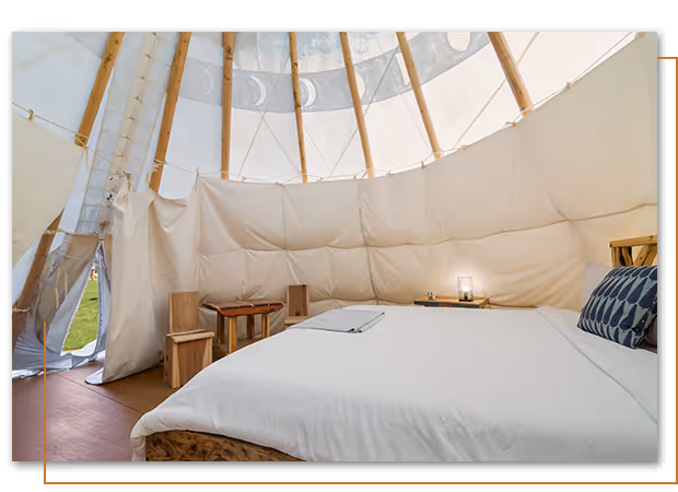 Coyote Deluxe Teepee at Buffalo Ridge Camp Resort in Custer, SD