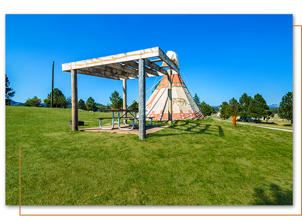 Mountain Lion Deluxe Teepee at Buffalo Ridge Camp Resort in Custer, SD