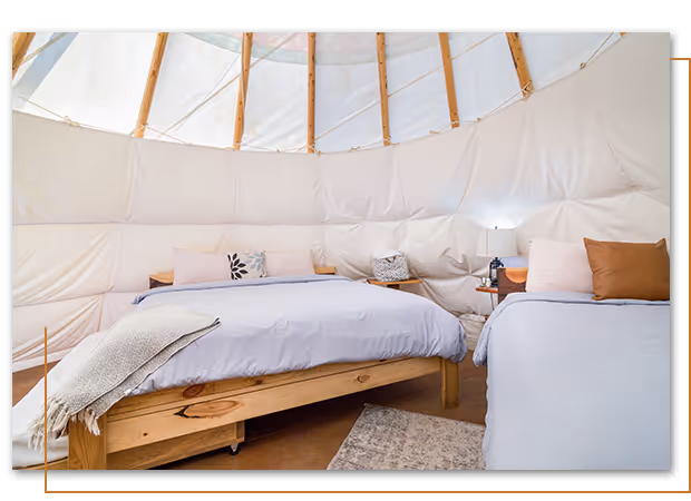 Mountain Lion Deluxe Teepee at Buffalo Ridge Camp Resort in Custer, SD