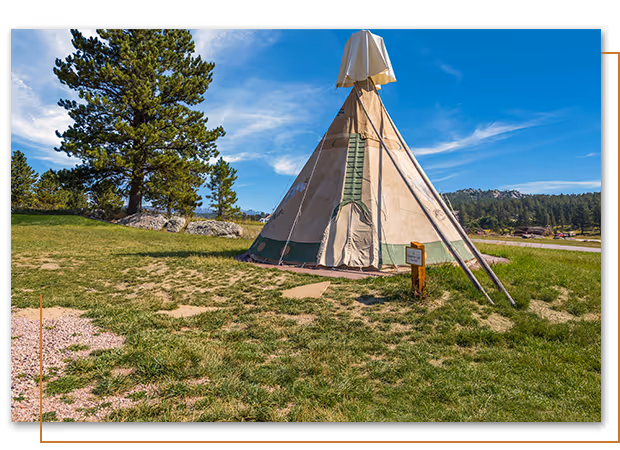Mountain Goat Standard Teepee at Buffalo Ridge Camp Resort in Custer, SD