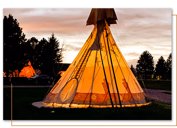 Hawk Standard Teepee at Buffalo Ridge Camp Resort in Custer, SD