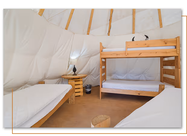 Deer Standard Teepee at Buffalo Ridge Camp Resort in Custer, SD
