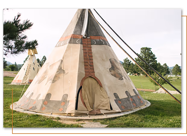 Buffalo/Elk Standard Teepee at Buffalo Ridge Camp Resort in Custer, SD