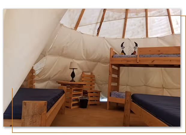 Buffalo/Elk Standard Teepee at Buffalo Ridge Camp Resort in Custer, SD