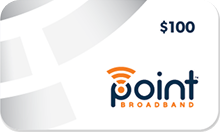 $100 Point Broadband Gift Card
