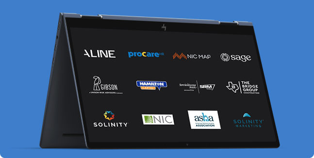 Screen with list of BTG sponsors