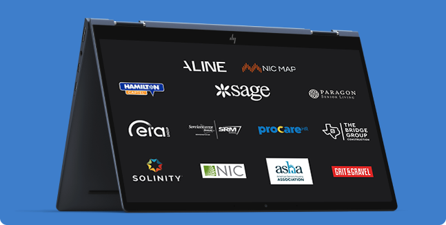 Screen with list of BTG sponsors
