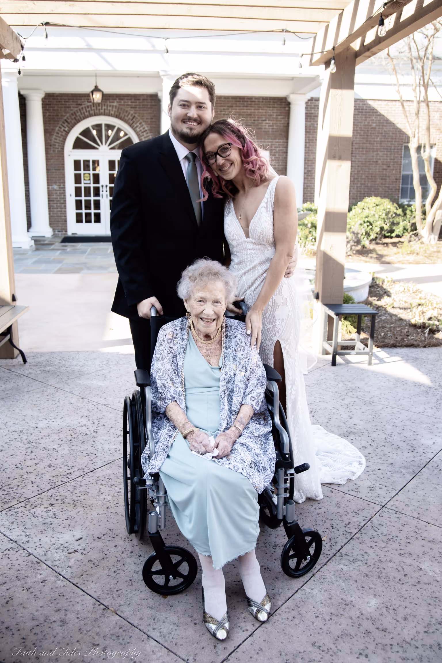 Allison Bonner Steele with Ma-Ma and her fiance
