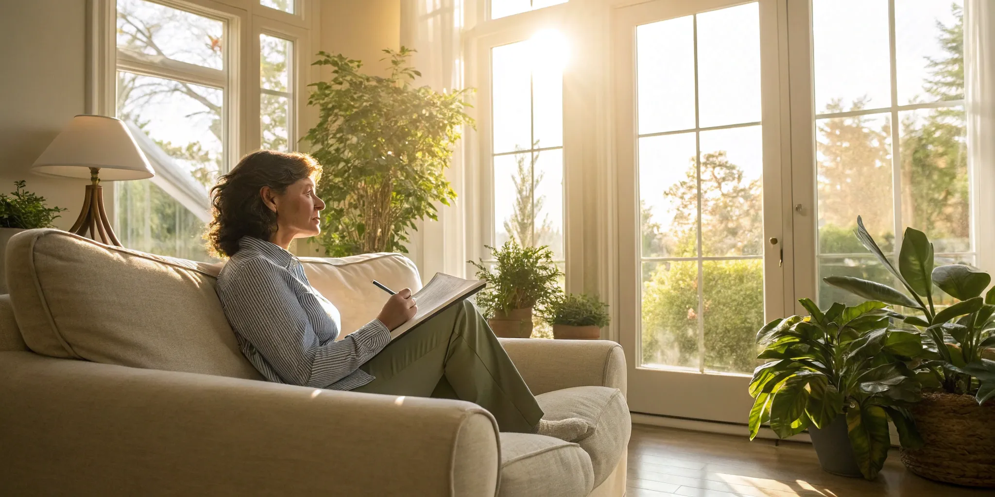 Woman researching Ontario mortgage lenders that accept a 500 credit score.