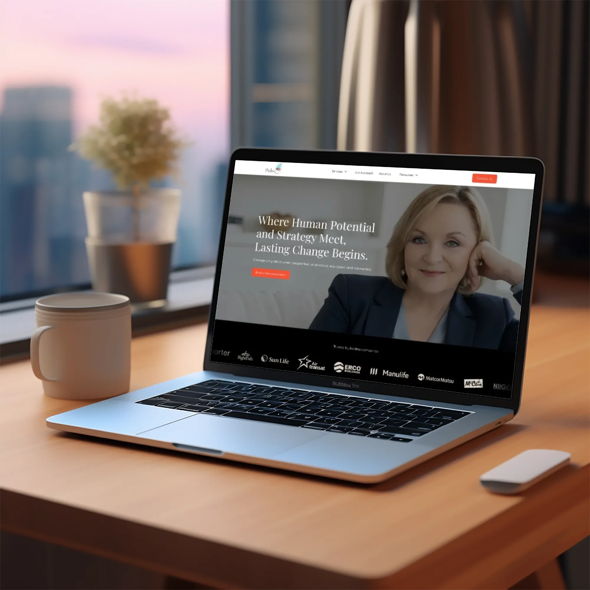 Pulse by DNK website screenshot built on Webflow