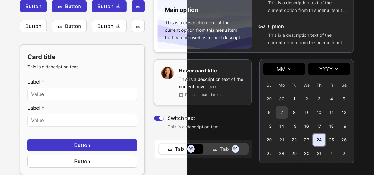 Figma ShacdnUI Design System