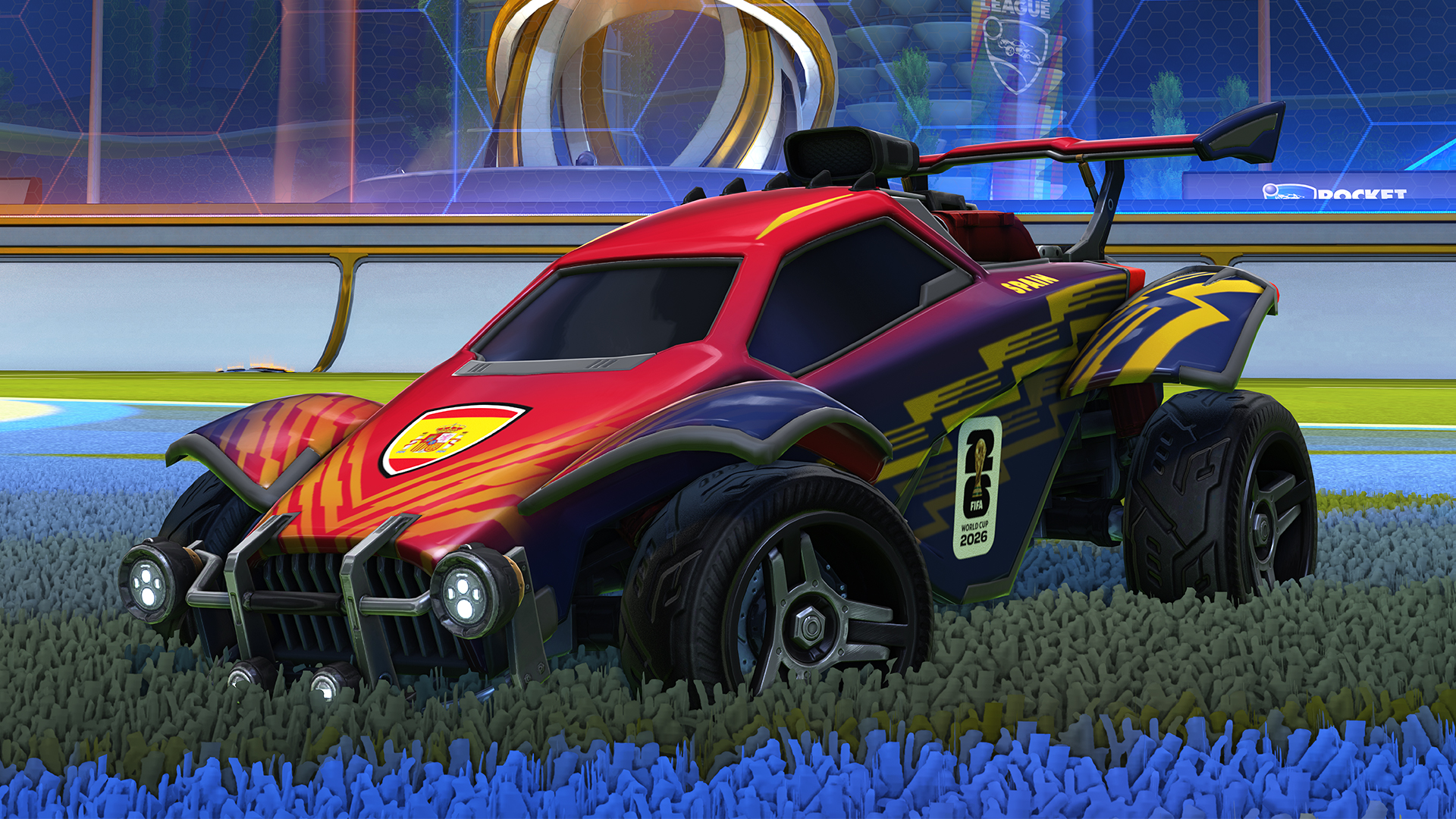Rocket League Car with Fifa world cup logo