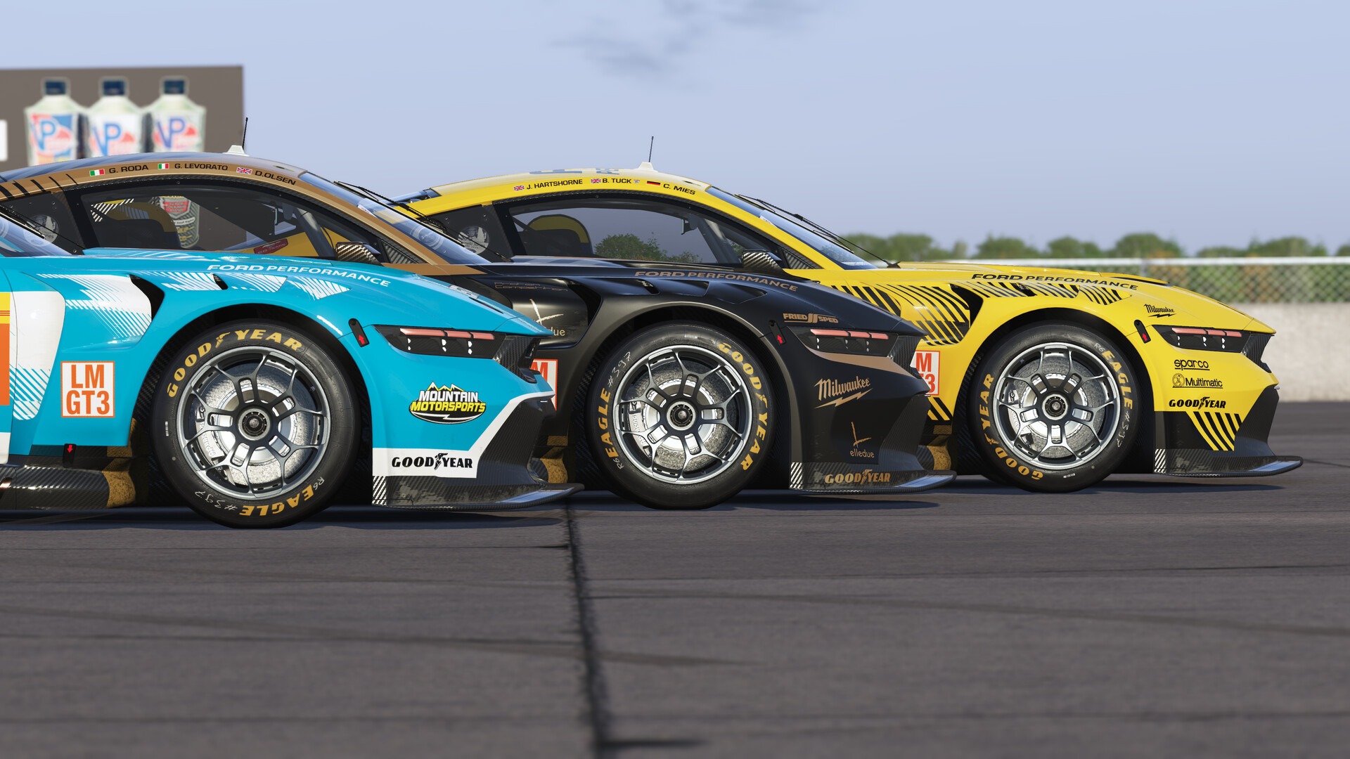 LMGT3 cars racing side by side in Le Mans Ultimate