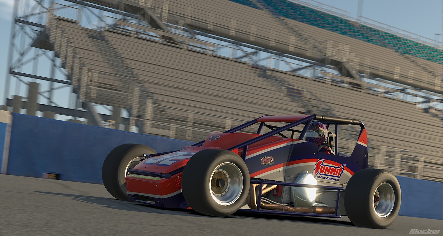 Race car on track in iRacing during the Season 4 2026 update