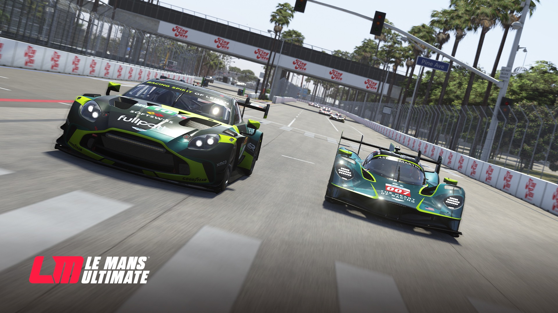 Le Mans Ultimate endurance race with multiple cars competing at Le Mans