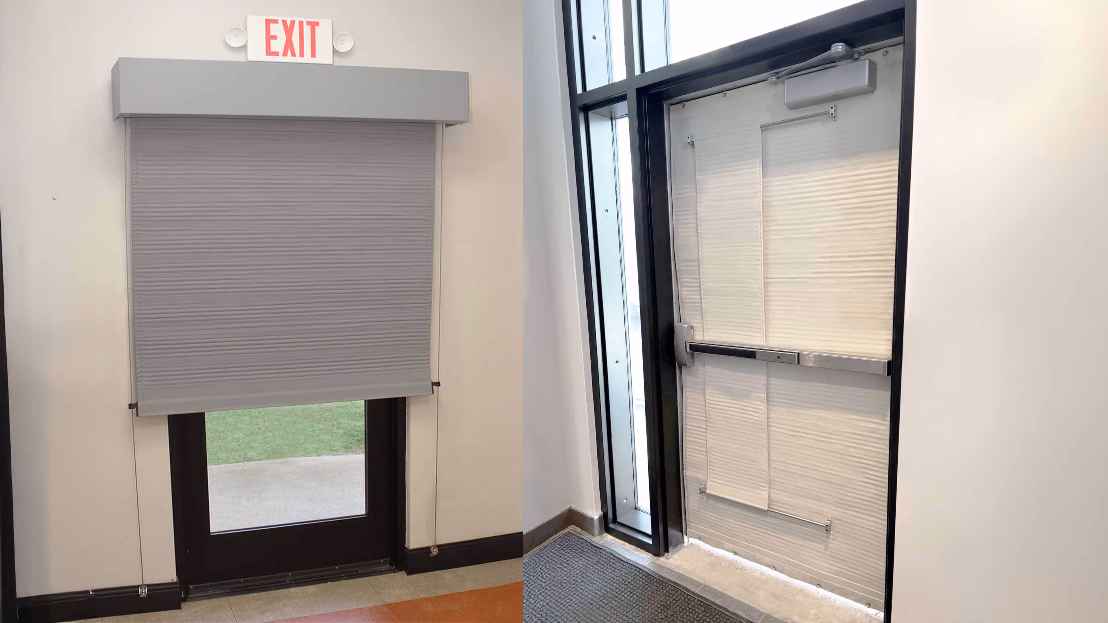 Ballistic Door Shields:  Roll-Up and Fixed Panel Shielding