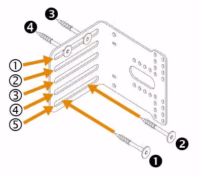 Bulletproof window shade wall bracket
