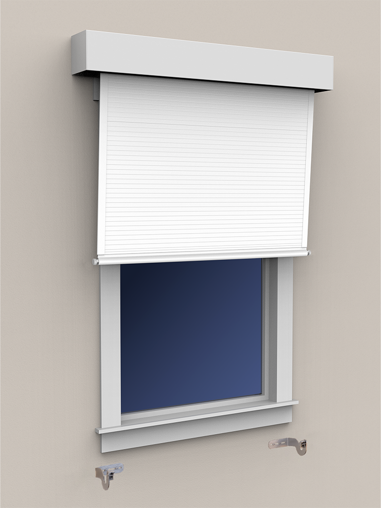 Bullet-Resistant Window Shades with Locking Hem Bar