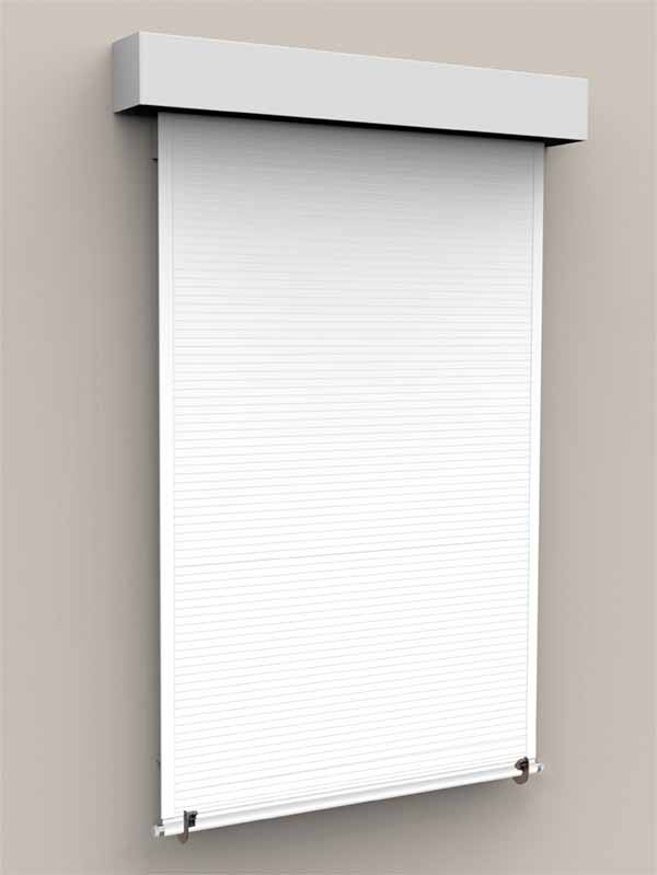 Bulletproof window shade deployed