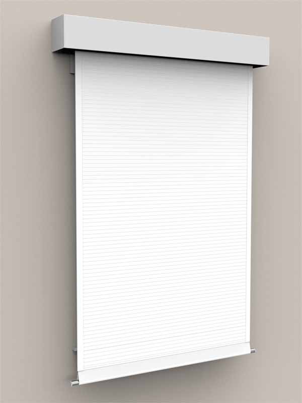 Bulletproof window shade deployed