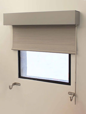 Bulletproof window shade with locks