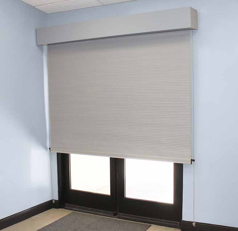 Bulletproof door shield, double door