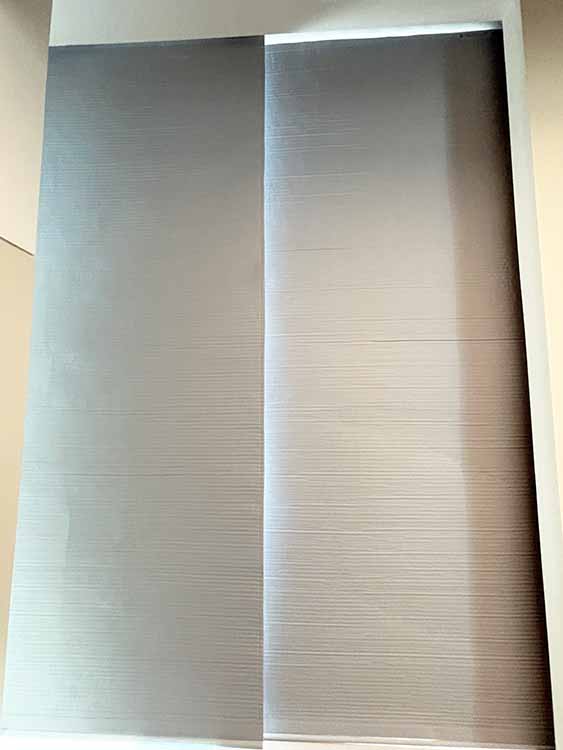 Bulletproof window panel closed