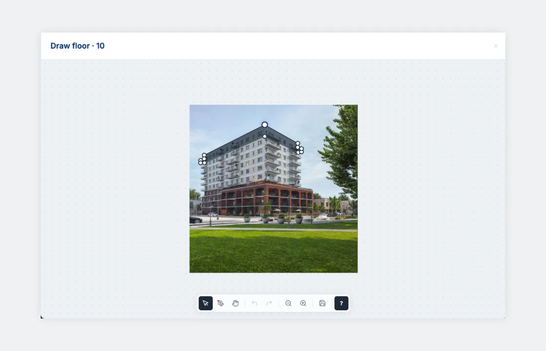 Planpoint interactive floor plan editor