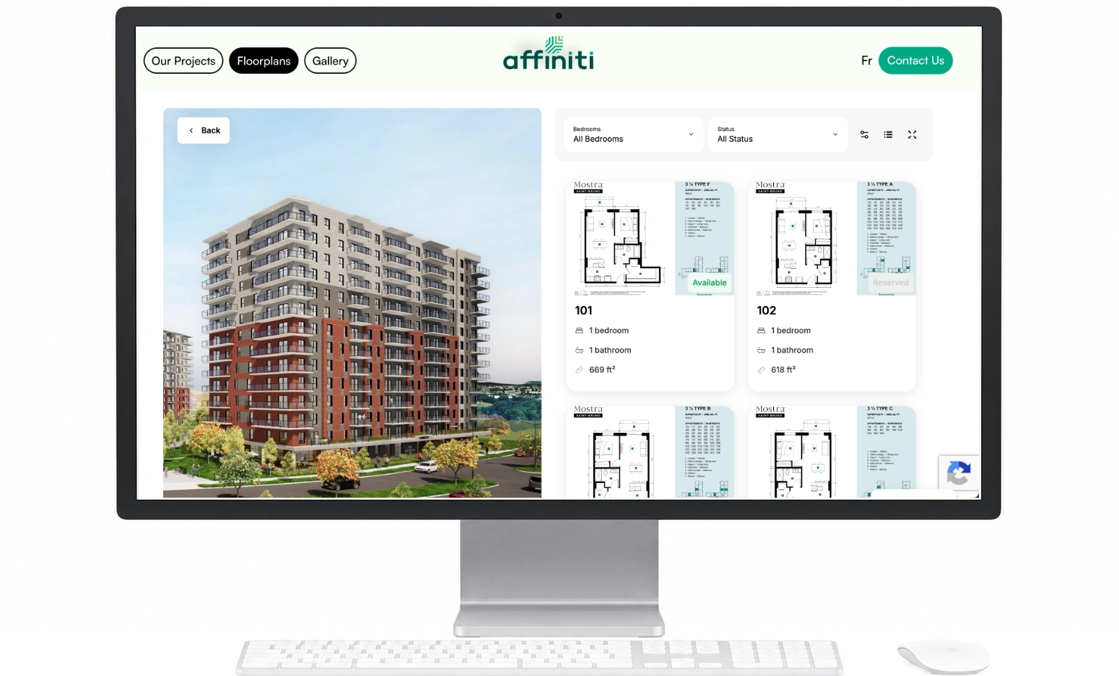 Beispiel für die Visualisierungssoftware „Planpoint Viewer“ für Mehrfamilienhäuser