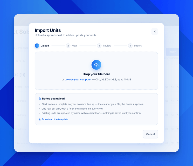 New CSV import