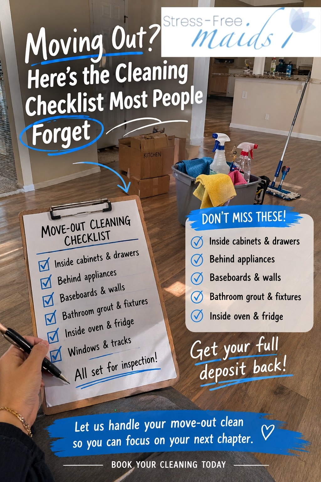 🧼 Moving Out? Here’s the Cleaning Checklist Most People Forget