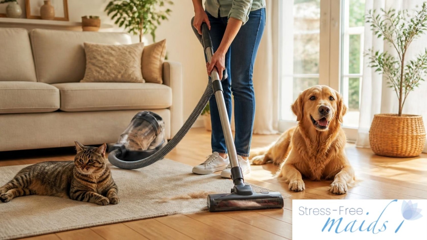 🐾 Learn simple ways to remove pet hair from floors, furniture, carpets, and hard-to-reach areas for a cleaner, fresher home. ✨
