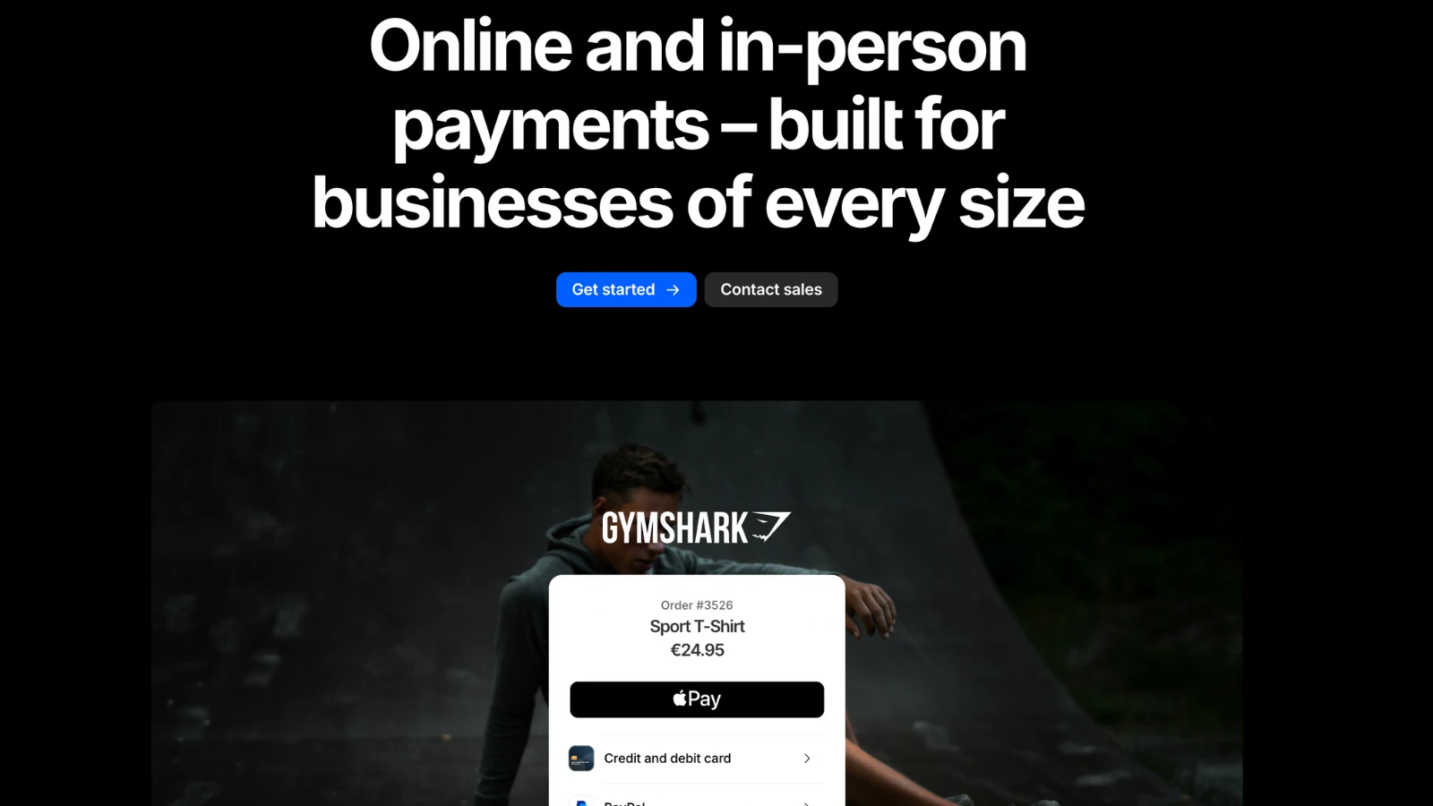 Mollie landing page