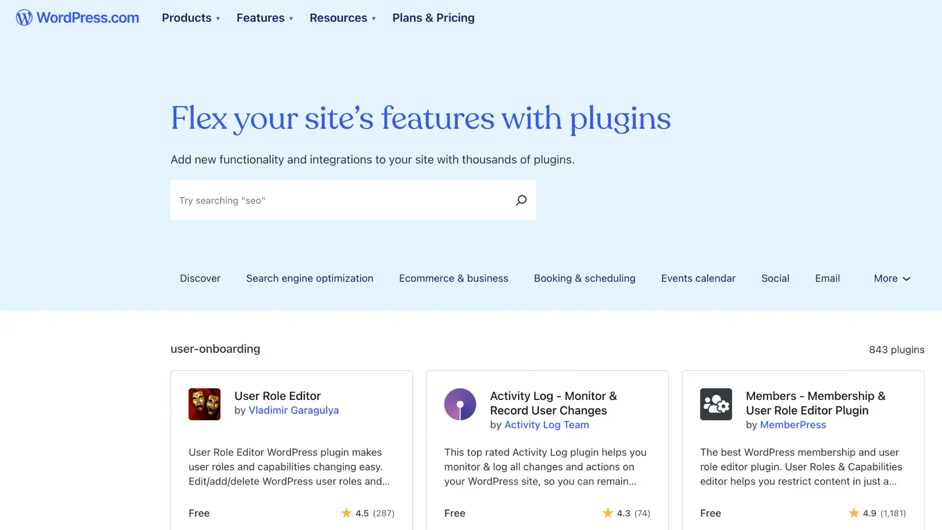 wordpress onboarding