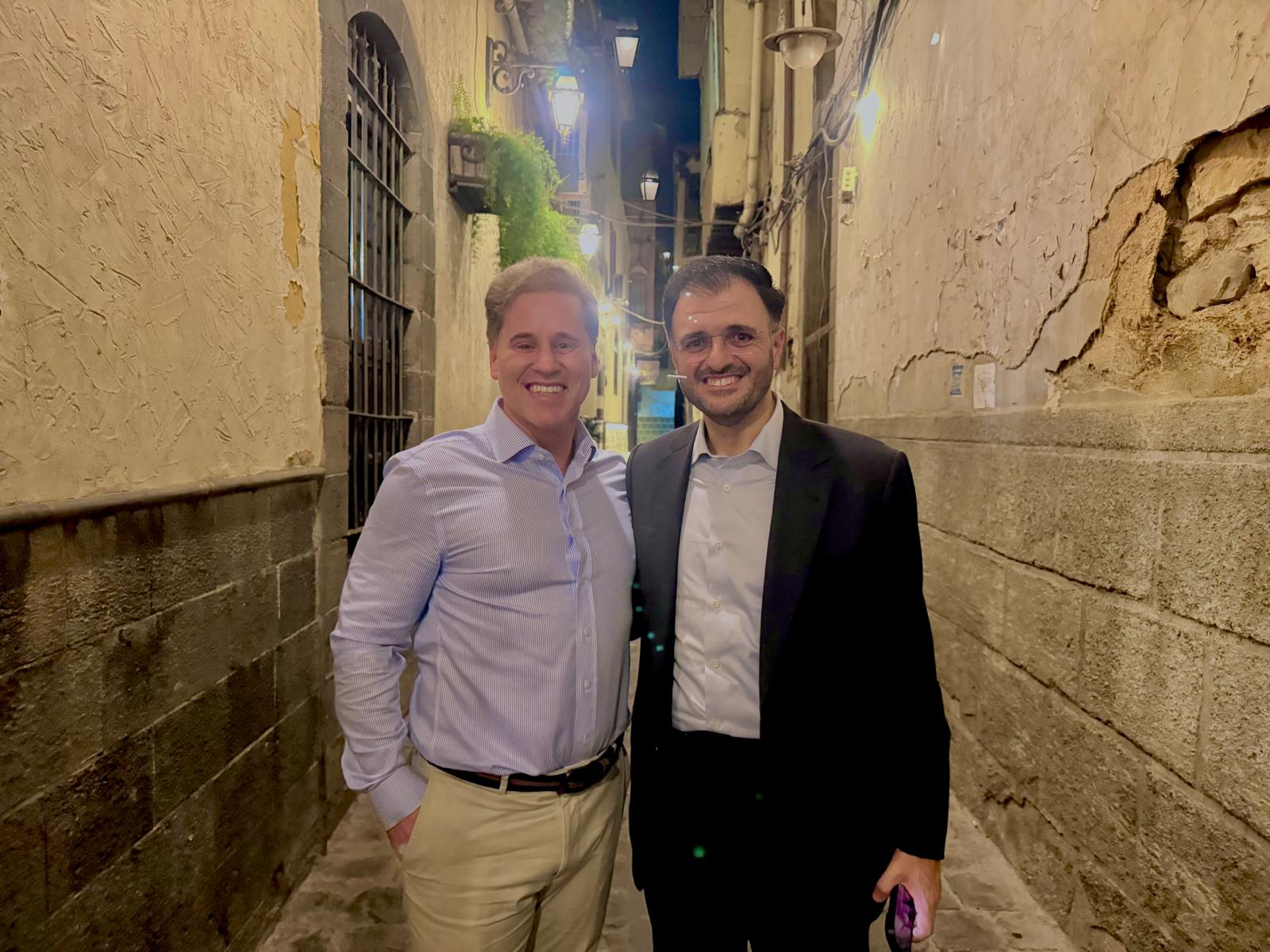 Feras Mousilli with Syrian Minister of Communications and Information Technology