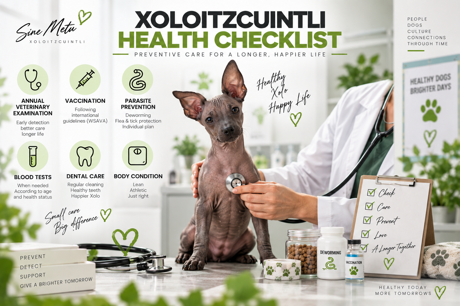 Xoloitzcuintli Health Checklist | Annual Veterinary & Preventive Care