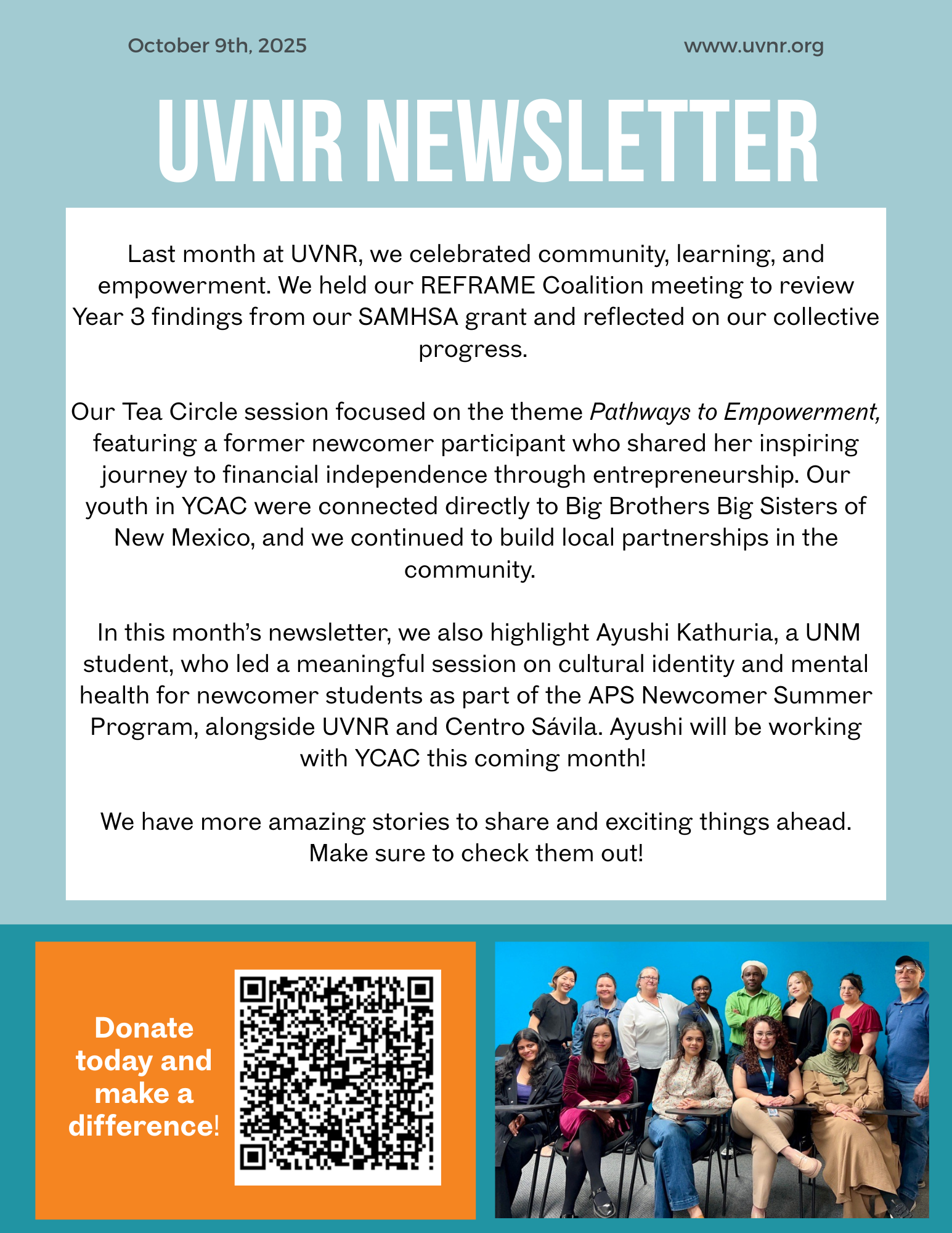 October Newsletter 2025