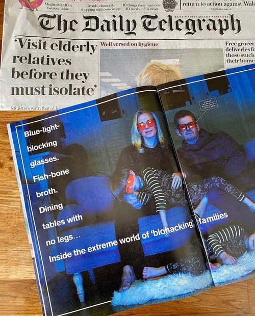 A picture of Catherine Farrant and her family