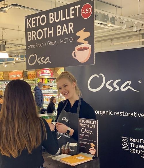 A women working for Ossa organic