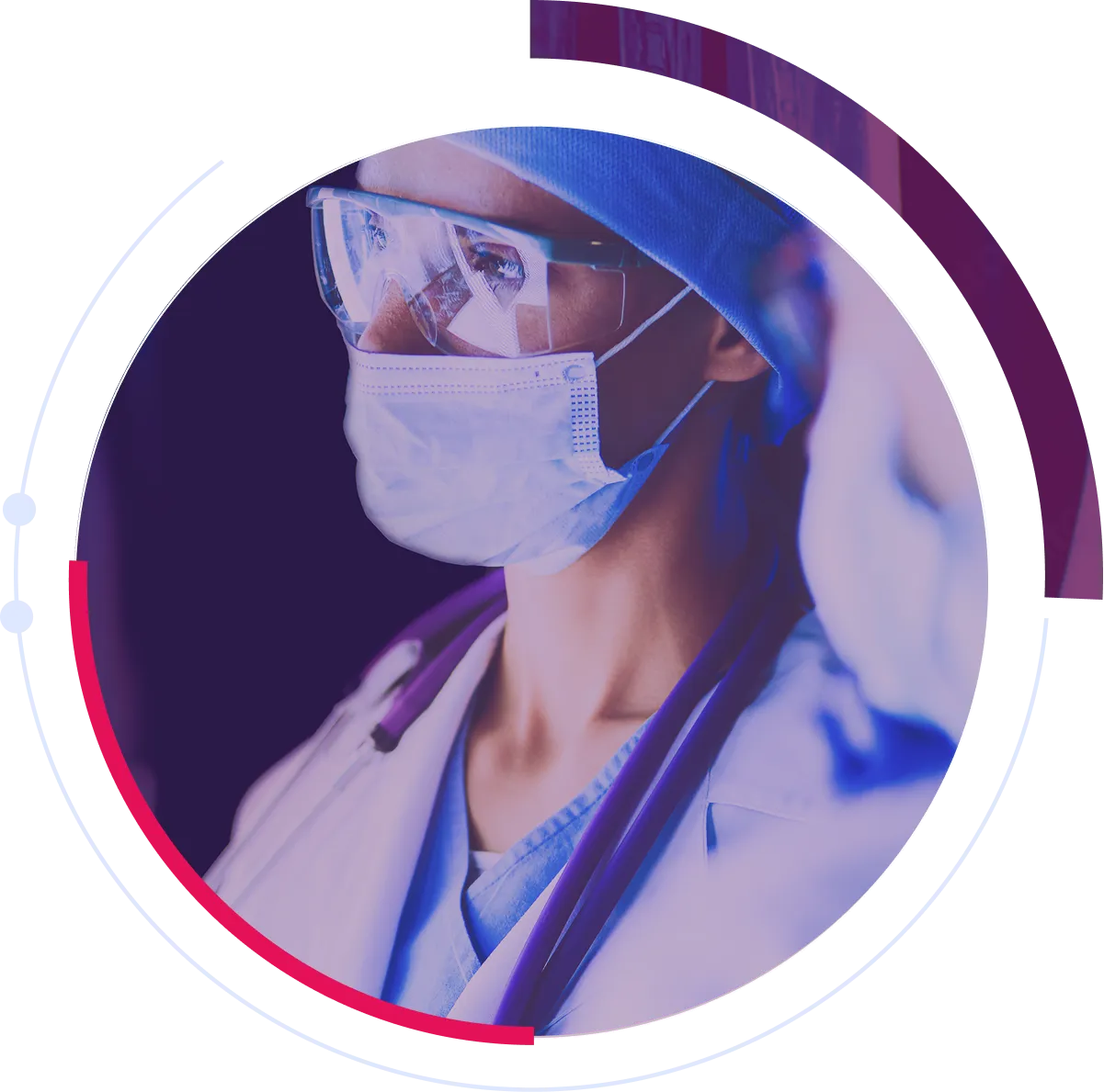 Healthcare hero collage