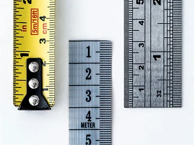 How to Evaluate the ROI of AI, represented by rulers